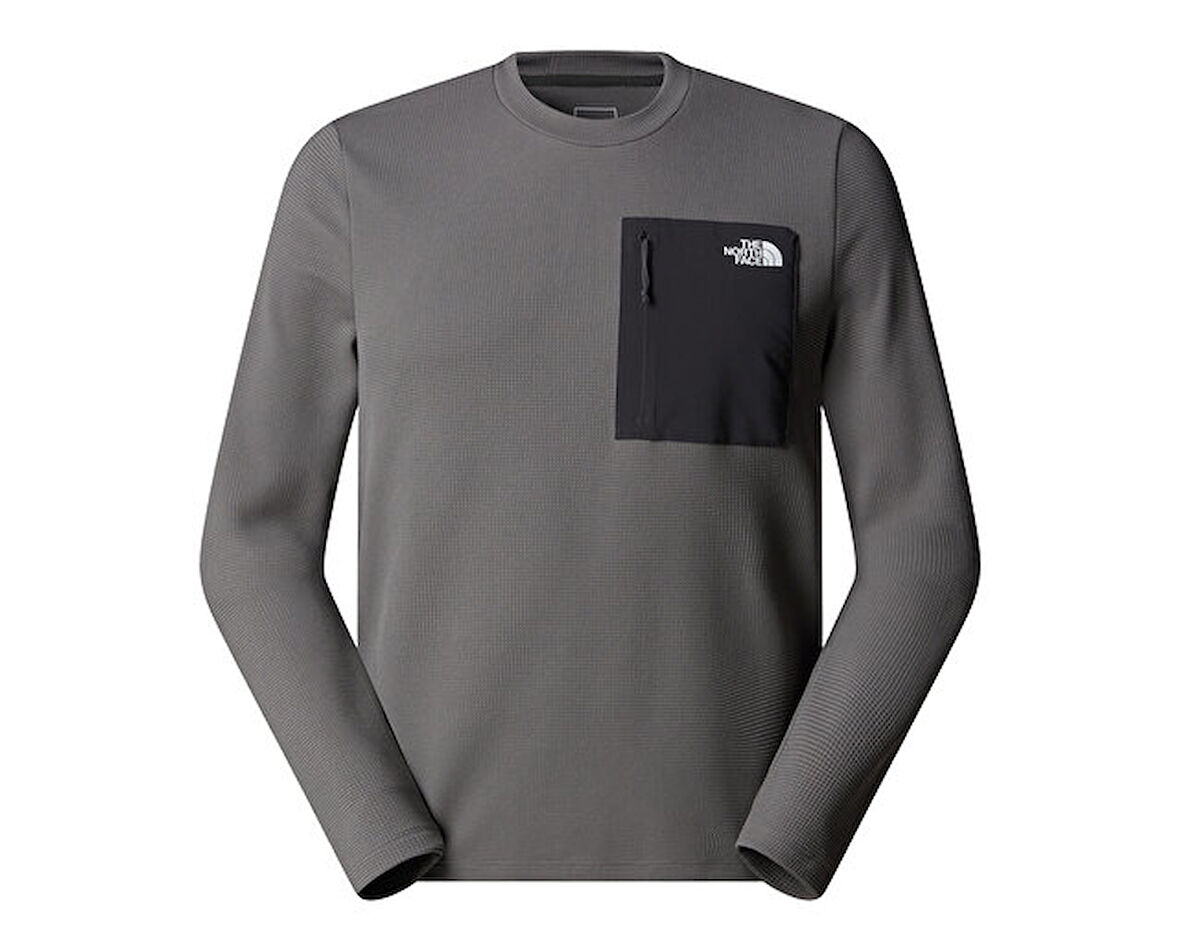 The North Face M Kecha Crew Erkek Outdoor Sweatshirts NF0A8CS9SOU1 Gri