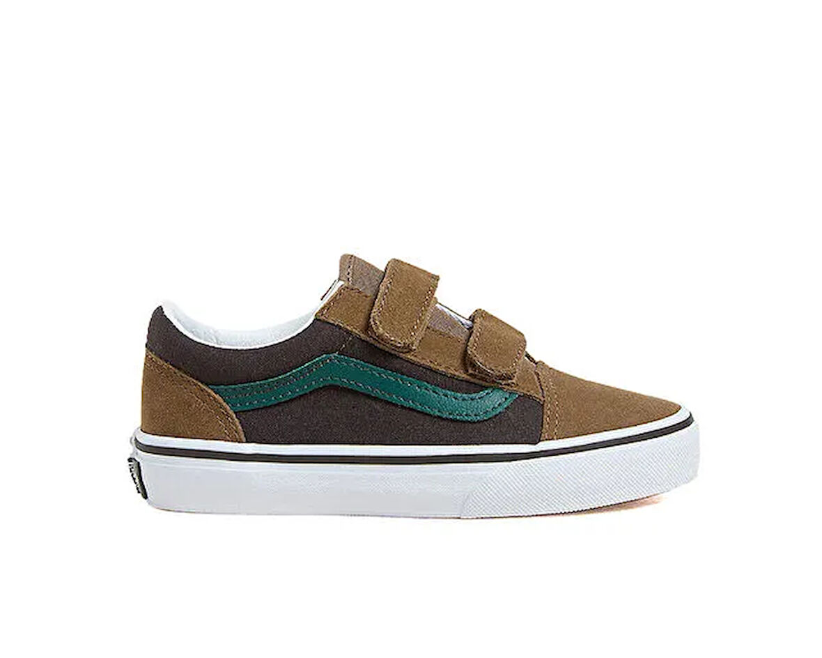 Vans Old Skool V Çocuk Günlük Ayakkabı VN000CYABF01 Kahverengi