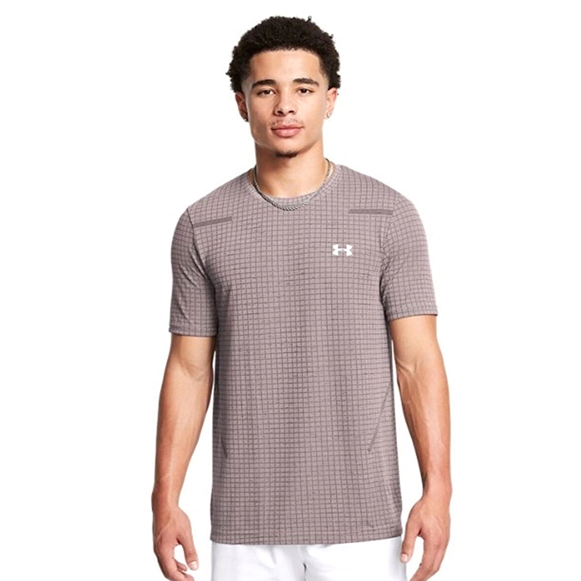 Vanish Seamless Grid Erkek Gri Antrenman T-Shirt 1376921-015