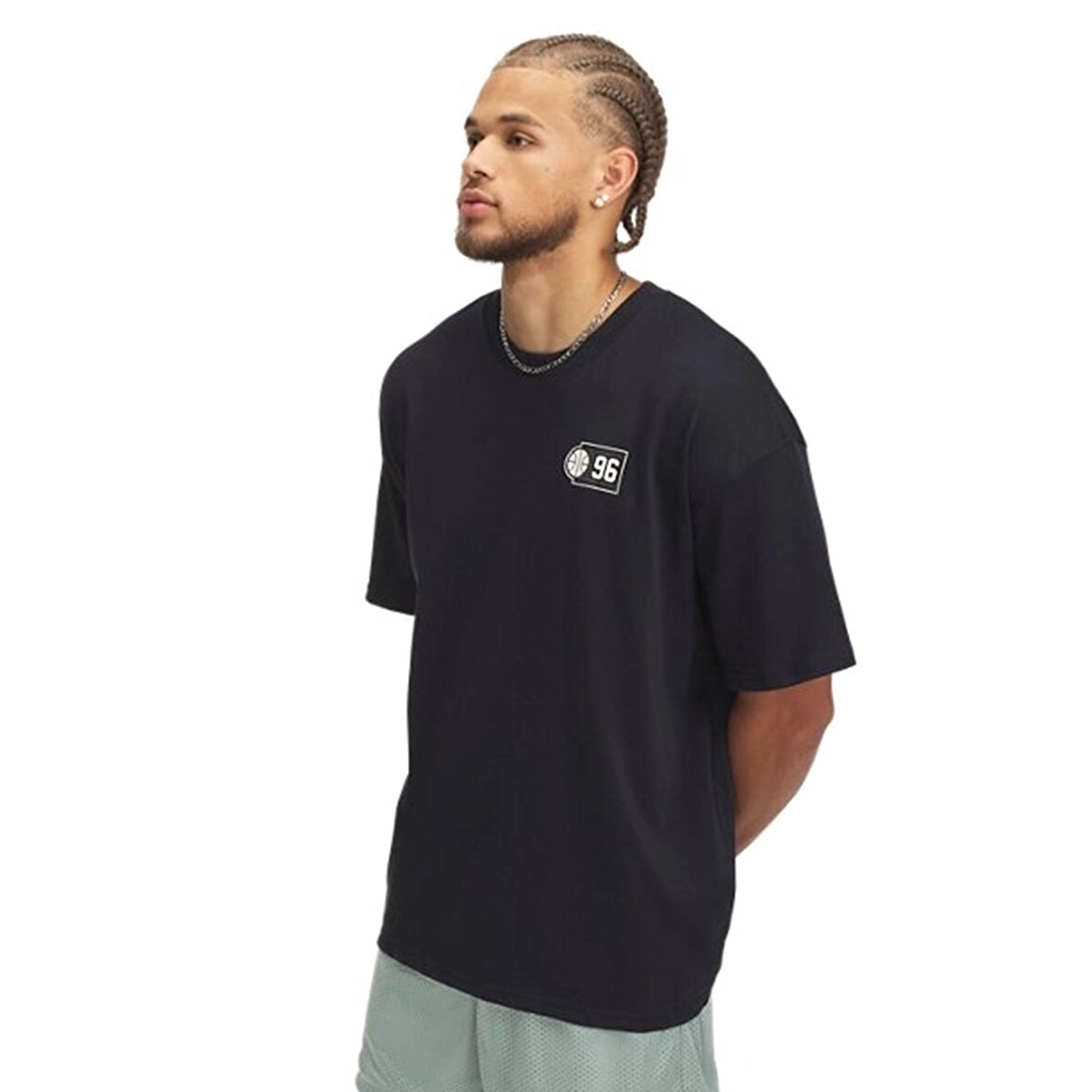 Hwt Hoops Courtside Erkek Siyah Günlük Stil T-Shirt 1390191-001