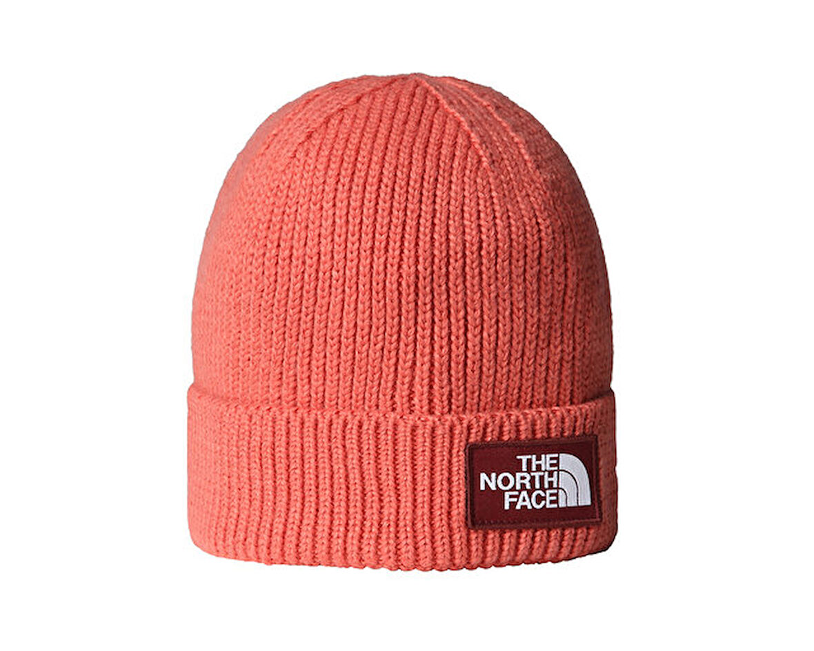 The North Face Tnf Logo Box Cuffed Beanie Bere NF0A8CHEEED1 Kırmızı