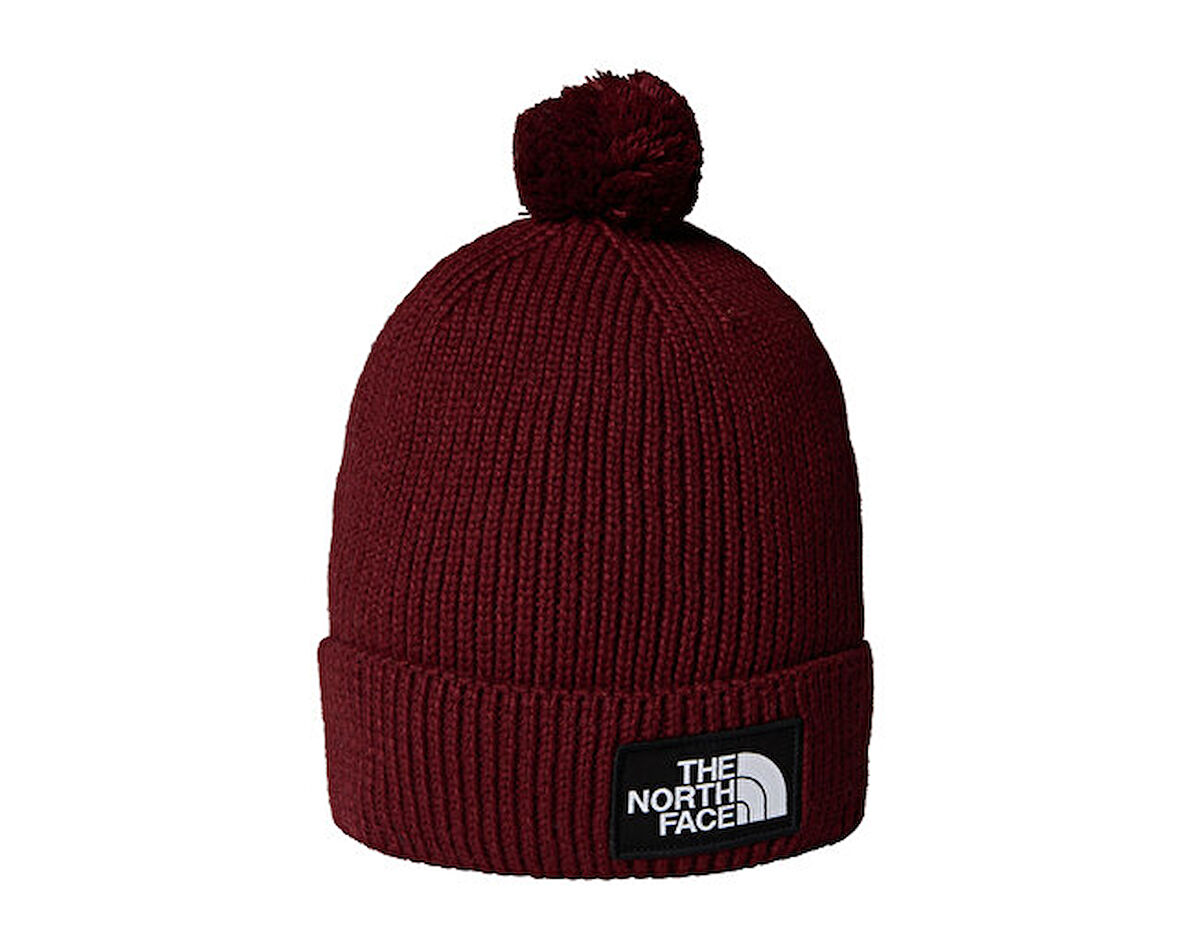 The North Face Tnf Logo Box Pom Beanie Bere NF0A8CHF0VO1 Kırmızı