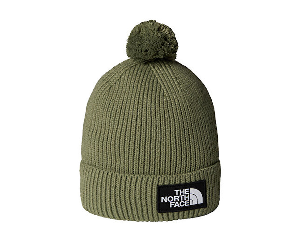 The North Face Tnf Logo Box Pom Beanie Bere NF0A8CHFBO91 Yeşil