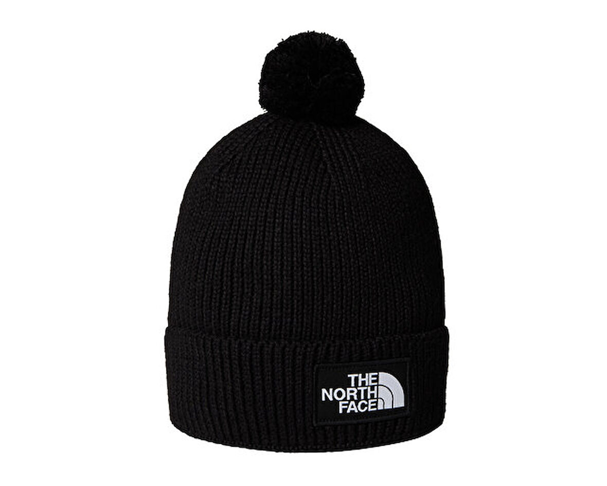 The North Face Tnf Logo Box Pom Beanie Bere NF0A8CHFJK31 Siyah