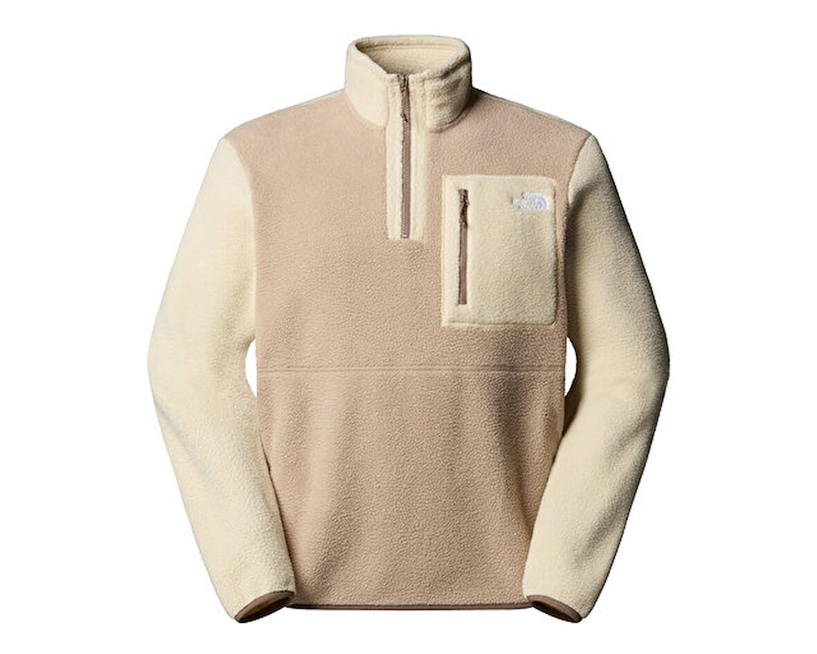 The North Face M Yumiori 1/4 Zip Erkek Outdoor Çeyrek Fermuarlı Polar Ceket NF0A883SEOZ1 Gri