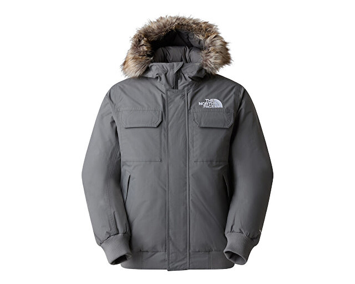 The North Face M Mcmurdo Bomber Erkek Outdoor Montu (600 Dolgu Kaz Tüyü) NF0A5GD90UZ1 Gri