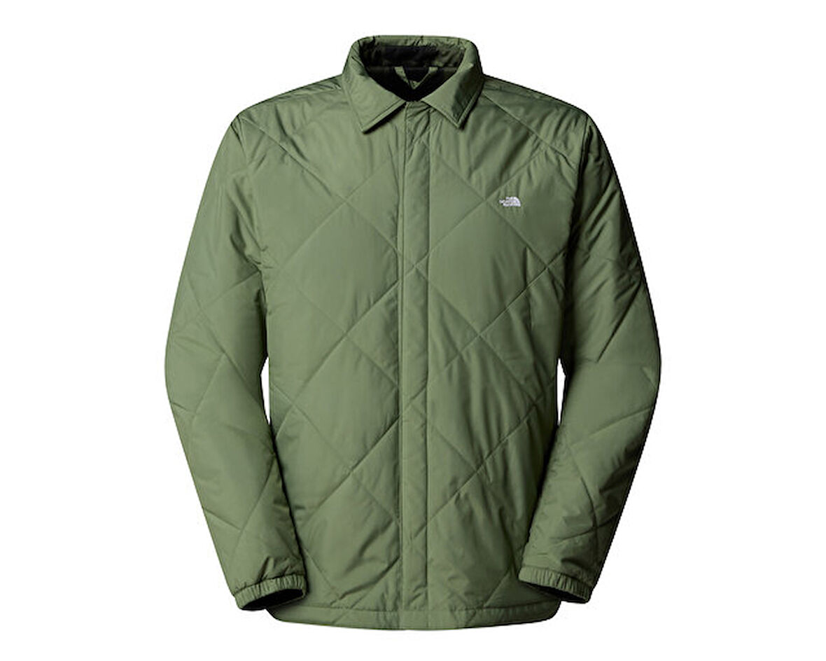 The North Face M Afterburner Insulated Flannel Erkek Outdoor Ceketi (Çift Tafaflı) NF0A82V3EXF1 Yeşil