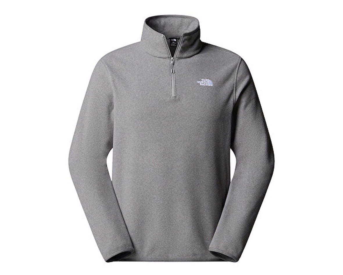 The North Face M Glacier Fleece 1/4 Zip Jacket Kadın Outdoor Parka NF0A8D0QCQI1 Gri