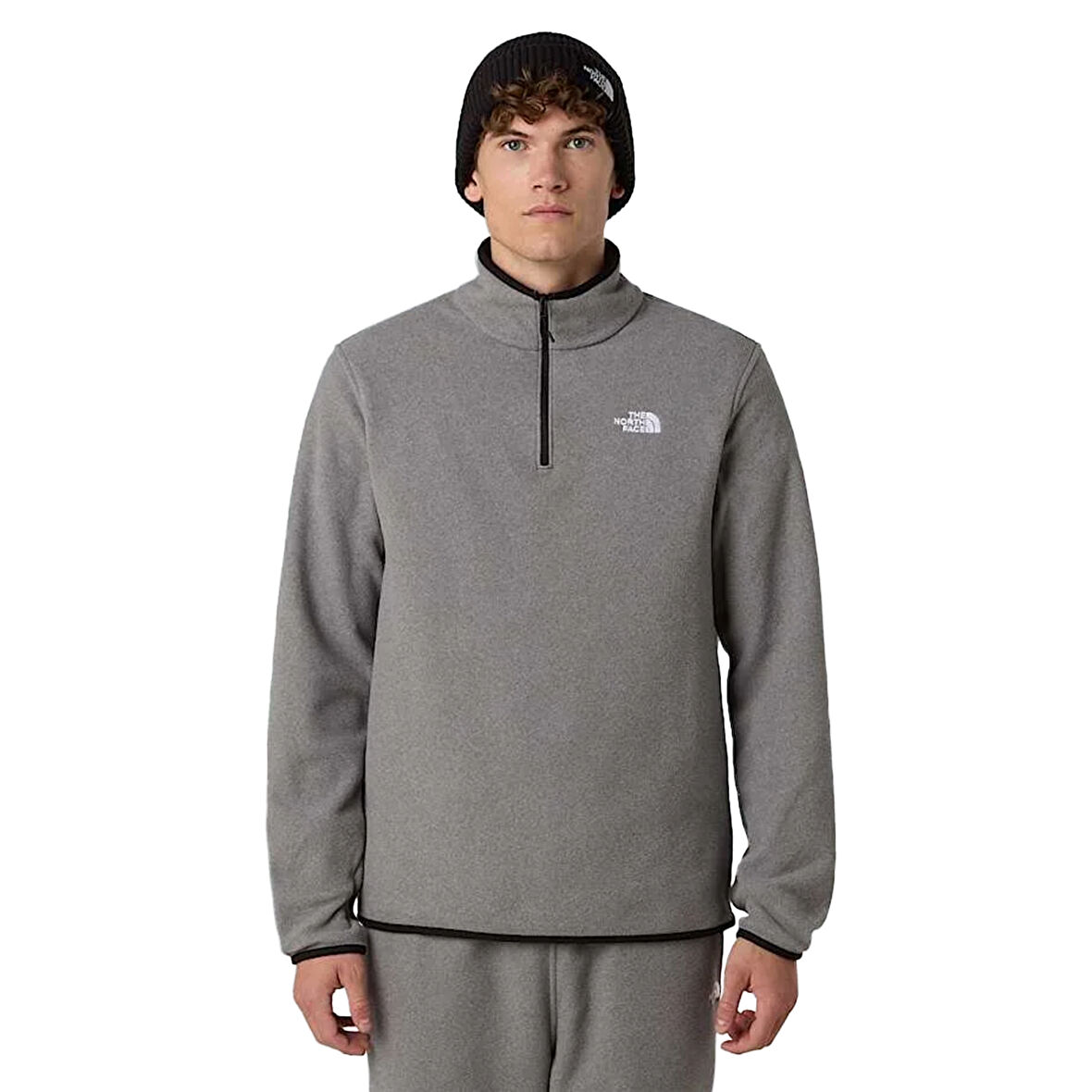 Glacier Fleece 1/4 Zip Erkek Gri Outdoor Polar NF0A8D0QCQI1