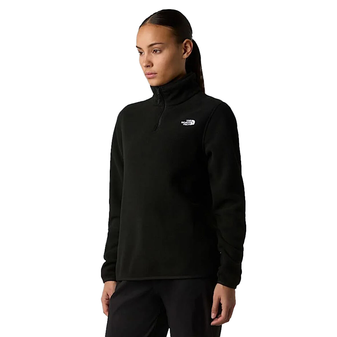 Glacier Fleece 1/4 Zip Kadın Siyah Outdoor Polar NF0A8D2JJK31