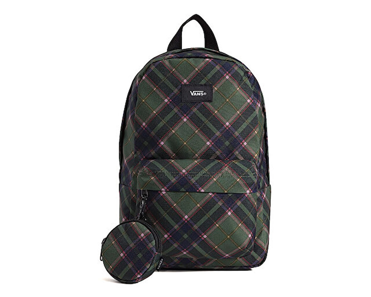 Vans Old Skool Mini Backpack Sırt Çantası-En: 21 cm, Boy: 32 cm, Derinlik: 13 cm VN000Q9AEN61 Yeşil