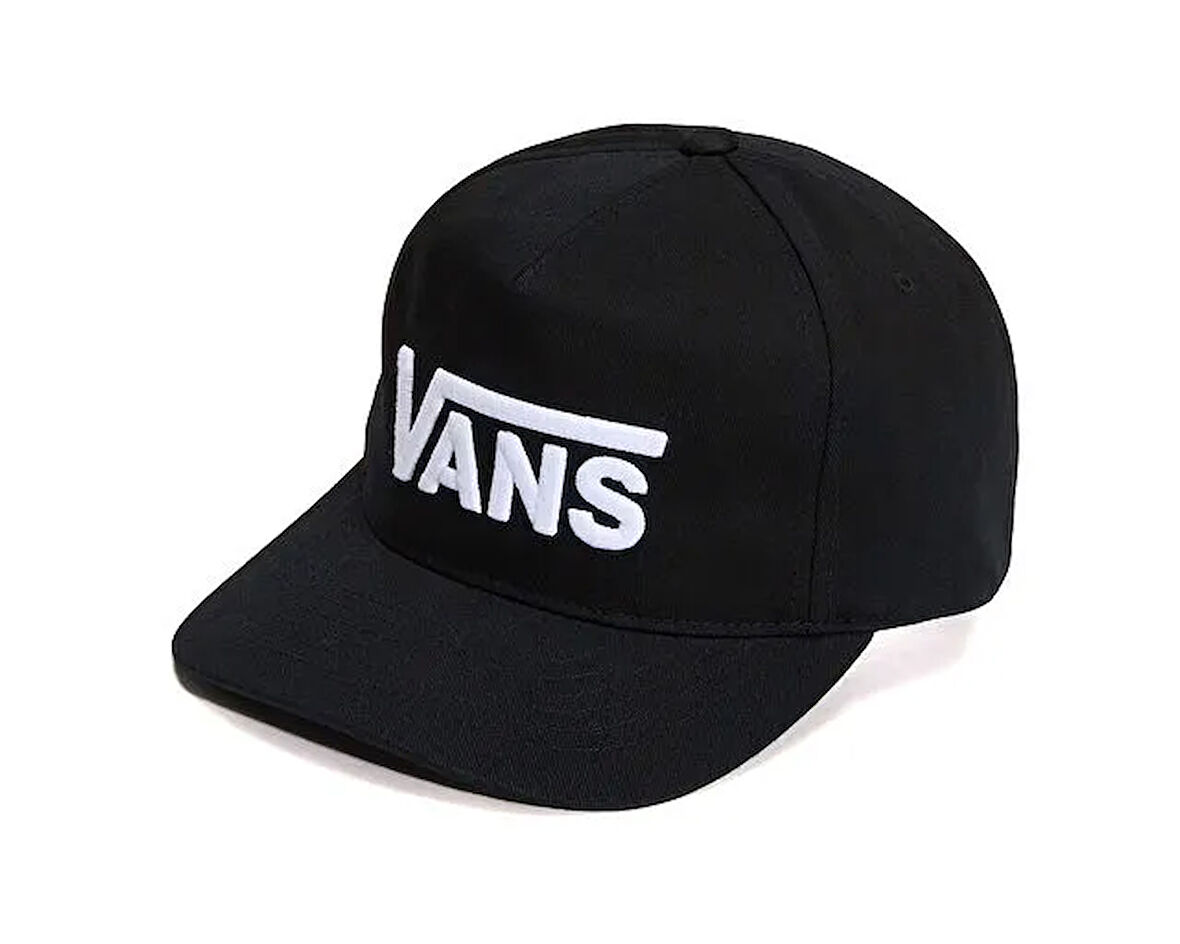 Vans Drop V Logo Snapback Şapka VN000QAHBLK1 Siyah