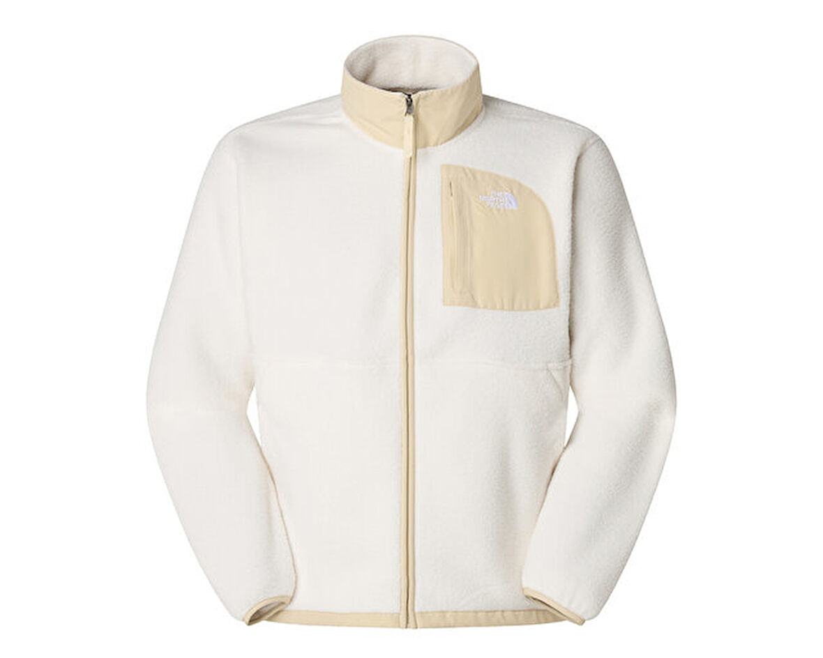 The North Face M Yumiori Off Peak Full Zip Jacket Erkek Outdoor Polar Ceket NF0A8FKNTOB1 Beyaz