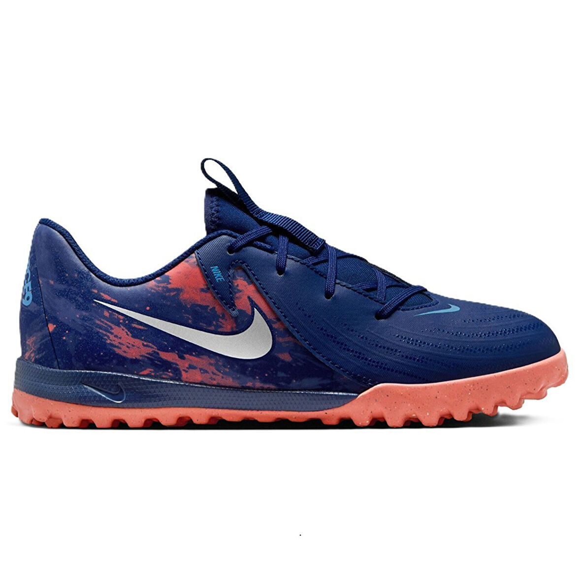 Nike Phantom GXII Academy TF Erling Haaland Kids Football Shoes Çocuk Halı Saha Ayakkabısı Lacivert