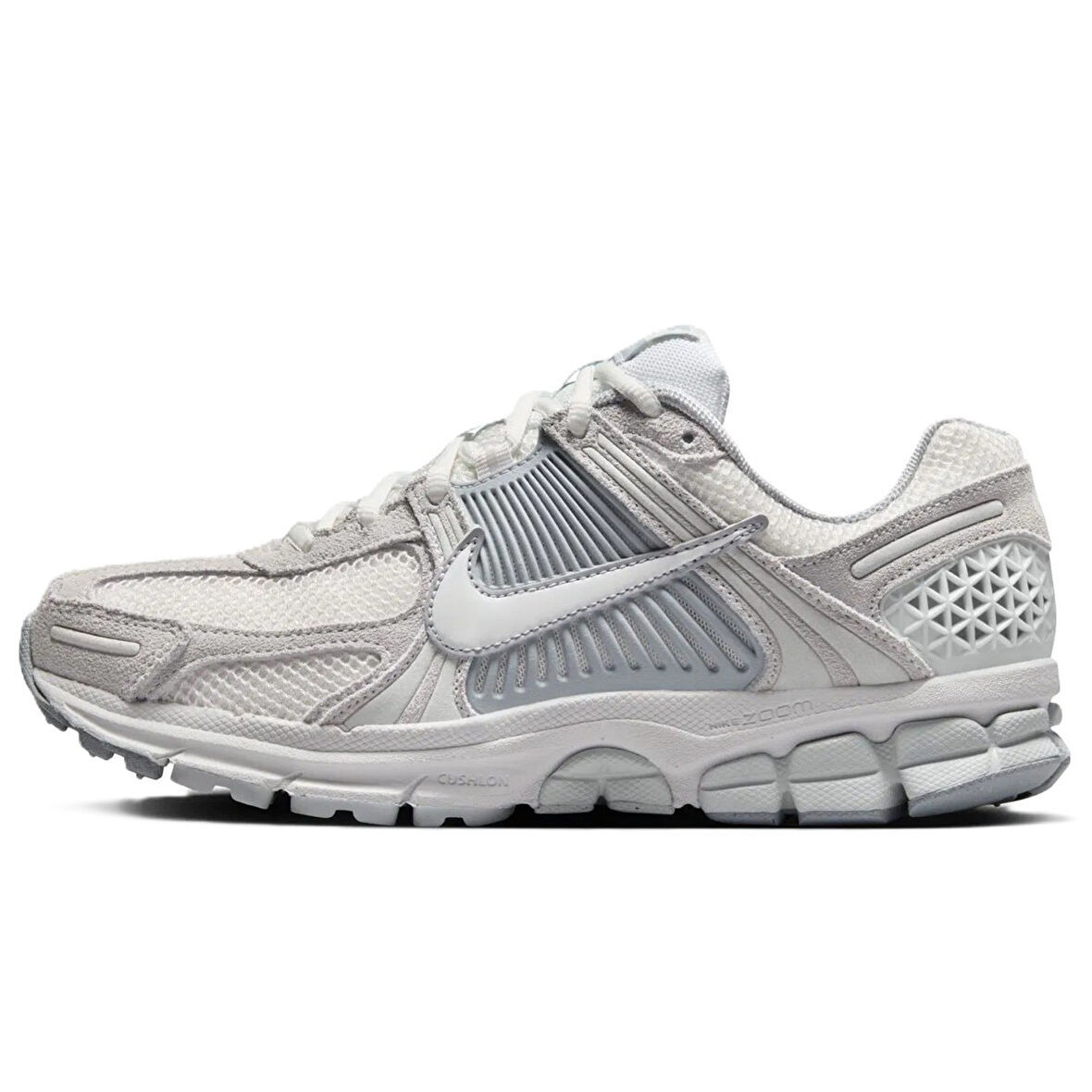 Nike Bowerman Zoom Vomero 5 Unisex Sneaker Hakiki Deri Reflektörlü Kadın Günlük Spor Ayakkabı Gri