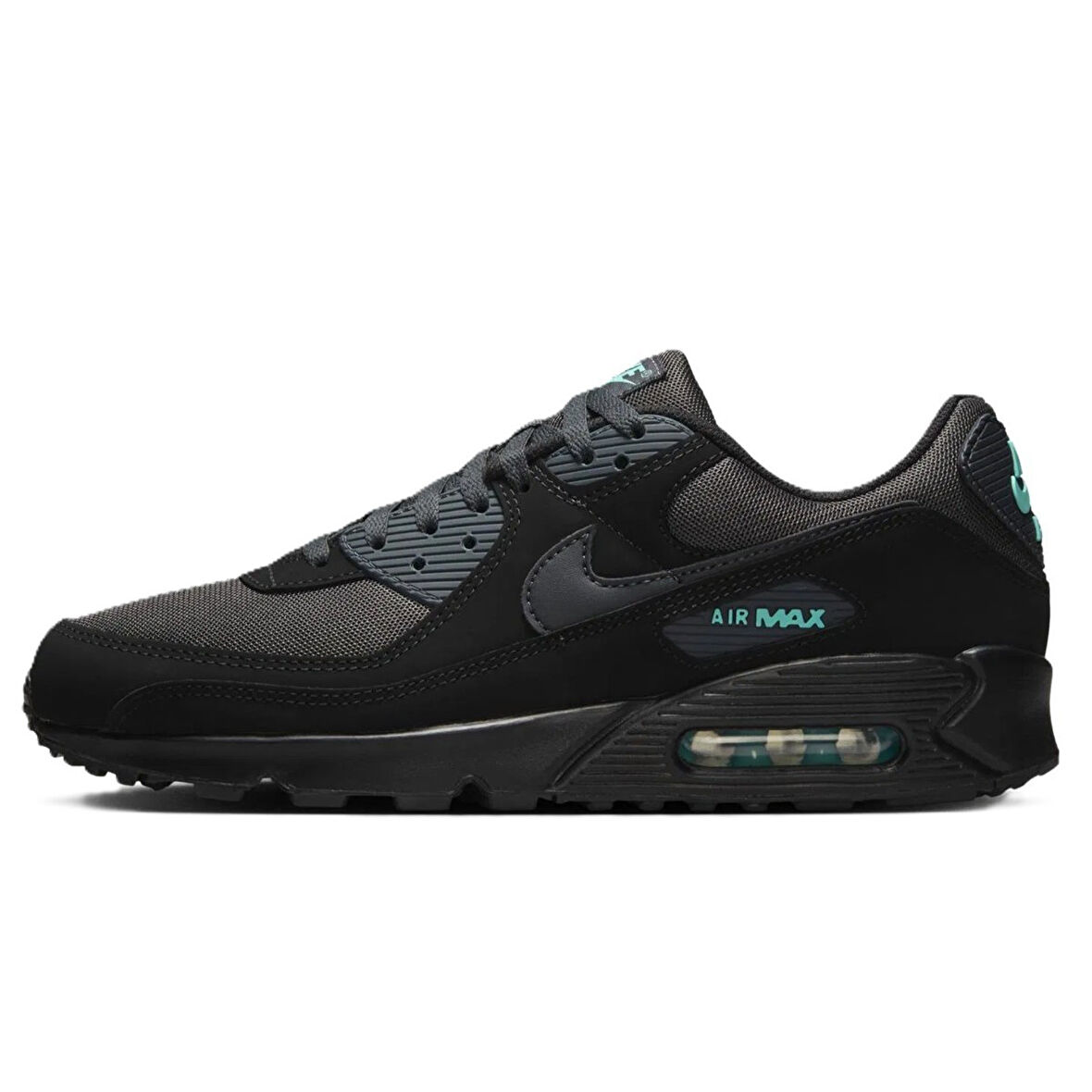 Nike Air Max 90 Leather Mens Sneaker Hakiki Deri Erkek Günlük Spor Ayakkabı Siyah