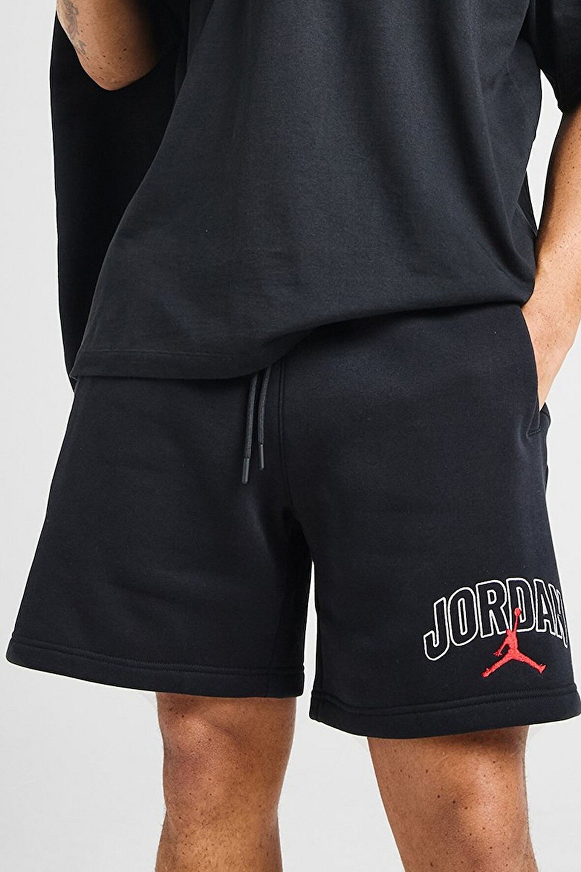 Nike Jordan Brooklyn Fleece Men's Graphic Shorts Erkek Pamuklu Şort Siyah