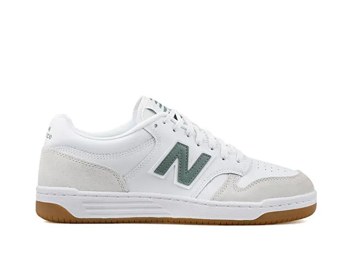 New Balance 480 Beyaz Modeli Koleksiyonu Unisex Günlük Ayakkabı BB480LYG Beyaz