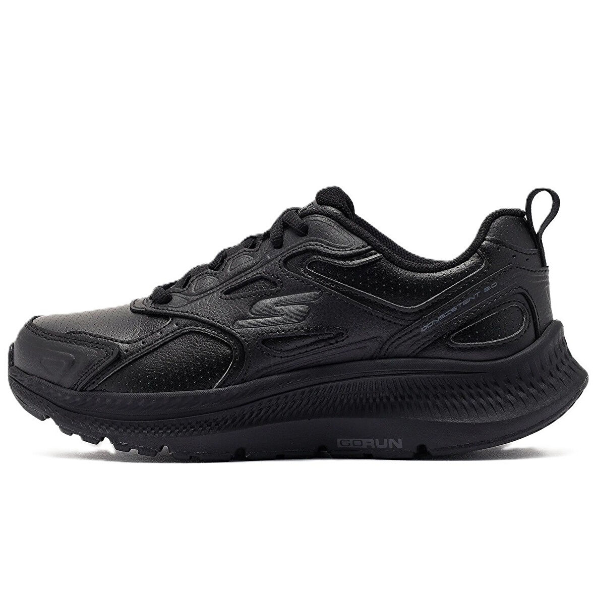 Skechers Go Run Consistent 2.0-Sumpter Trail Leather Womens Sneaker Hakiki Deri Günlük Spor Ayakkabı Siyah 