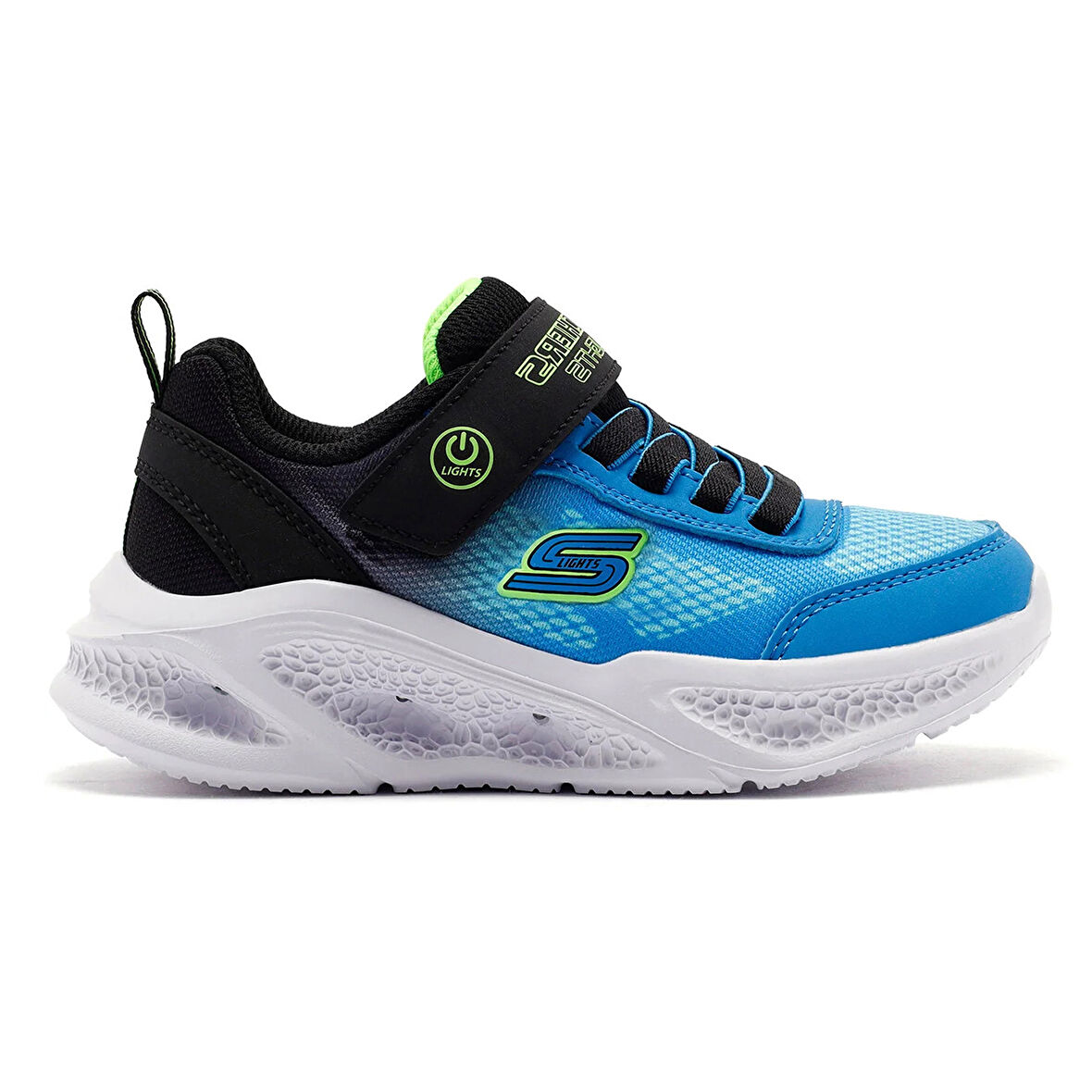 Meteor-Lights - Krendox Çocuk Siyah Sneaker Ayakkabı 401495L BKBL
