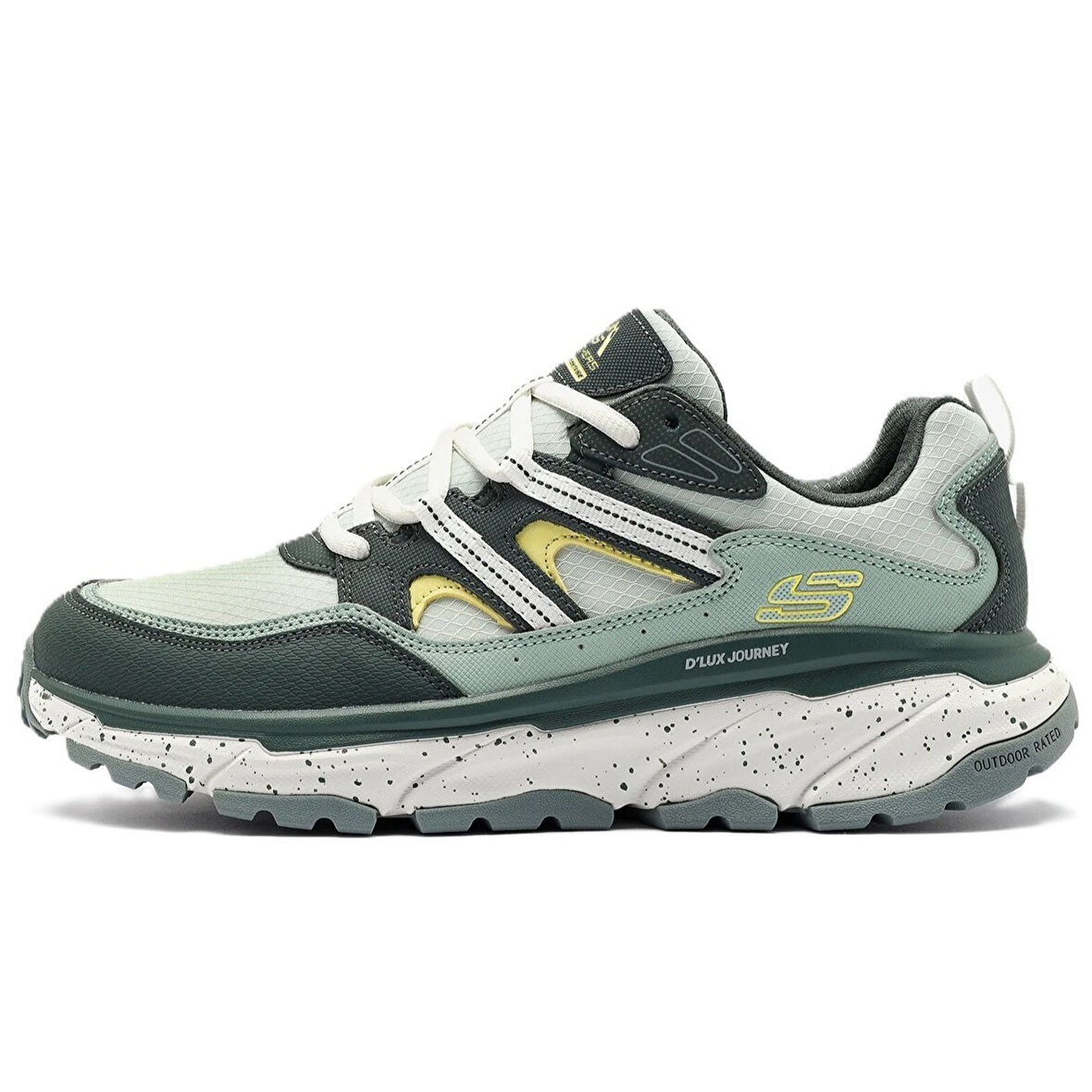 Skechers D'Lux Journey Memory Foam Leather Womens Outdoor Shoes Hafızalı Taban Hakiki Deri Kadın Outdoor Ayakkabı Yeşil