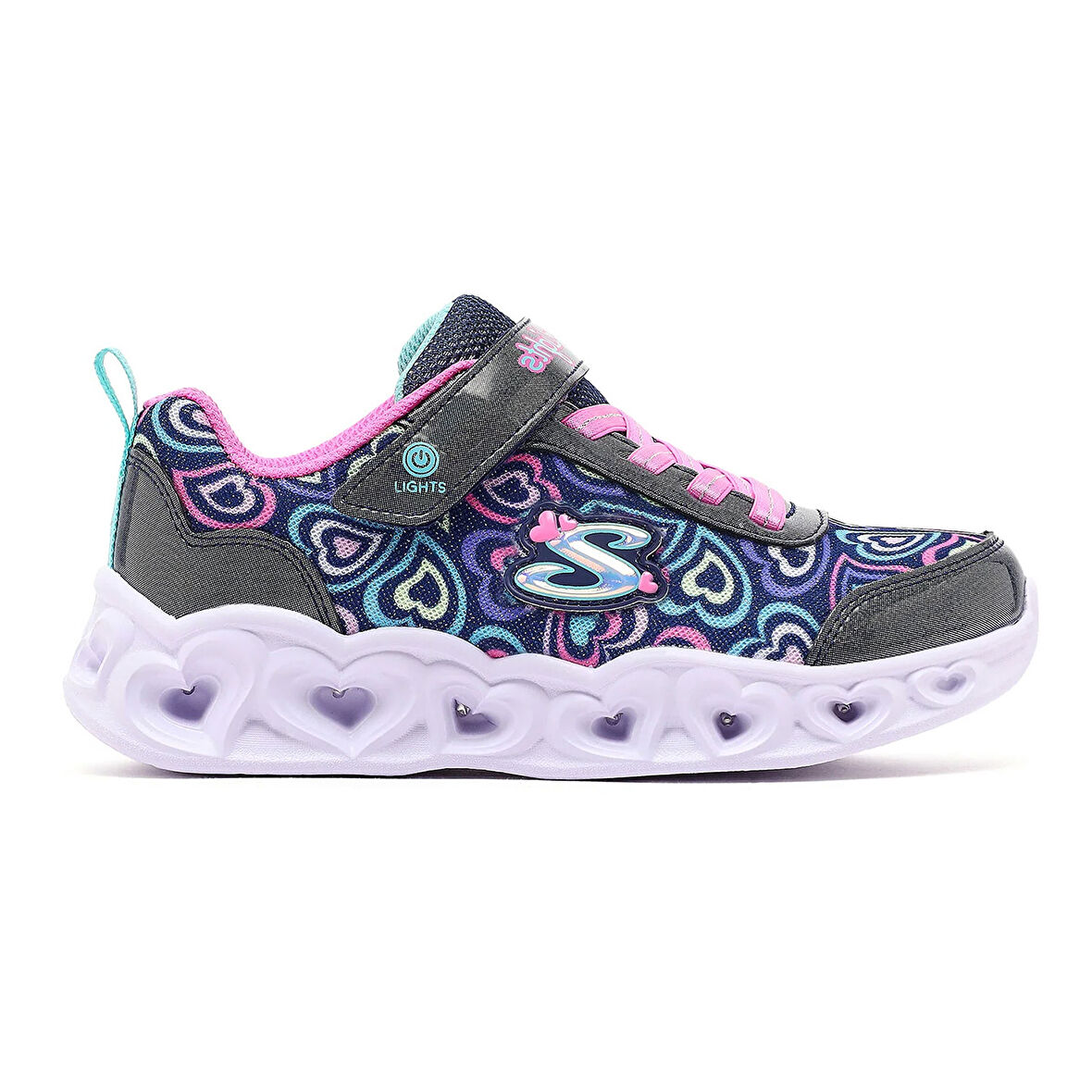 Heart Lights-Boogie Love Çocuk Çok Renkli Sneaker Ayakkabı 303257L NVMT