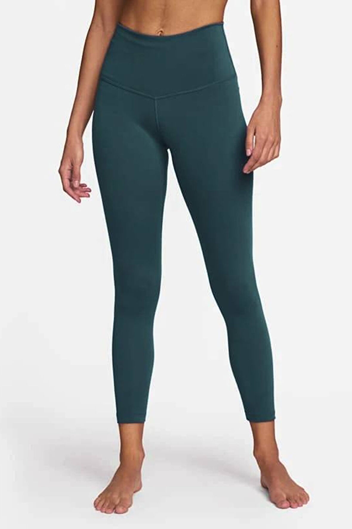 Nike Tight Fit High Rise 7/8 Leggings iç cepli Yüksek Belli Toparlayıcı Tayt Petrol Mavisi