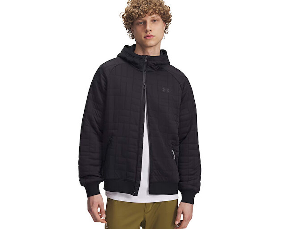 Under Armour Ua Unstoppable Flc Txtr Fz Erkek Günlük Ceket 6003869-001 Siyah