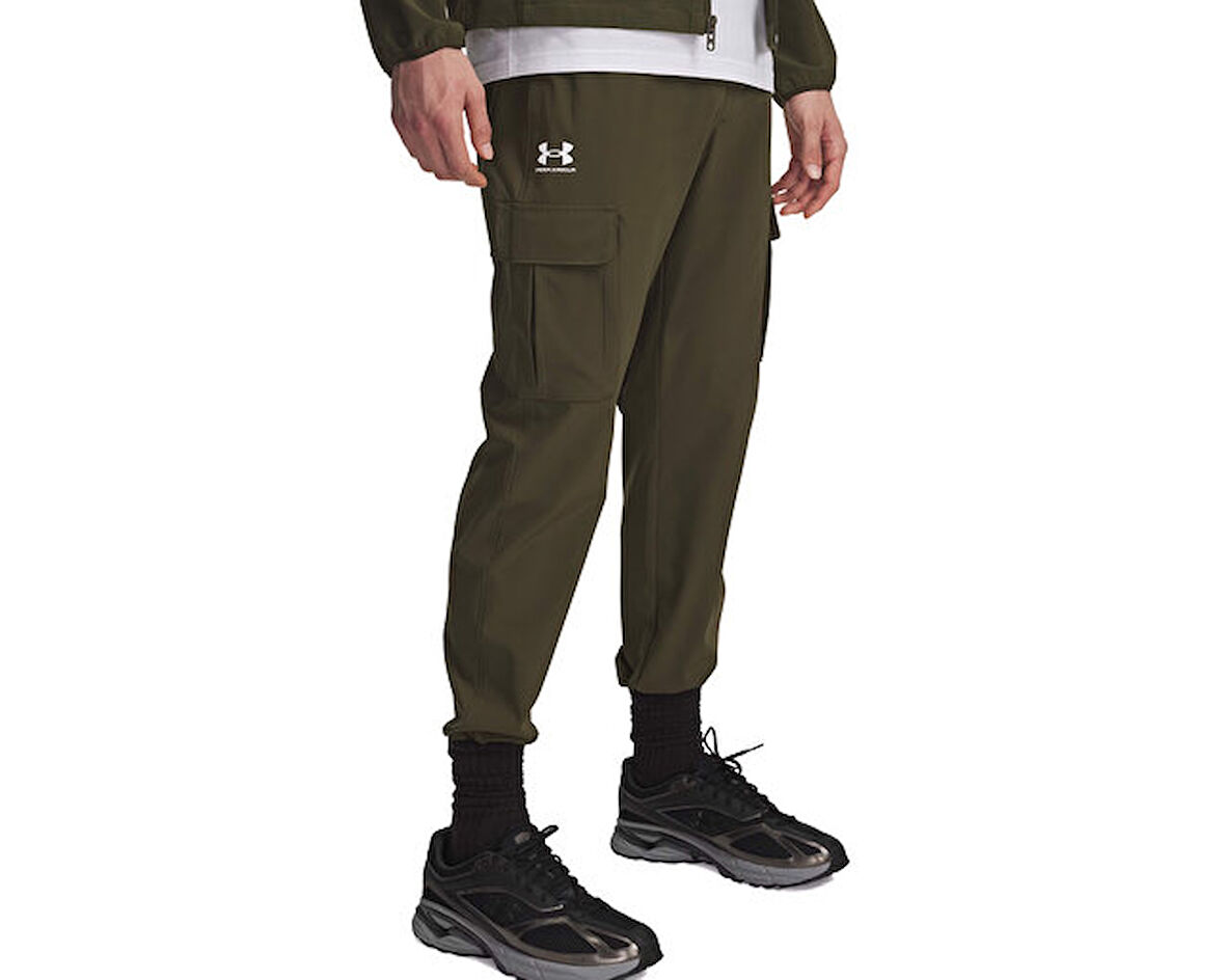 Under Armour Ua Vibe Woven Cargo Pants Erkek Günlük Kargo Eşofman Altı 1386558-308 Yeşil