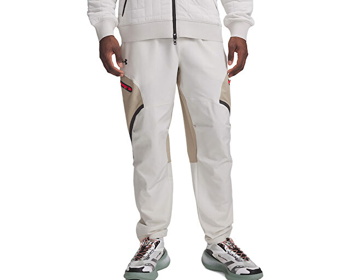 Under Armour Ua Unstoppable Cargo Pant Erkek Günlük Kargo Eşofman Altı 1390256-110 Beyaz