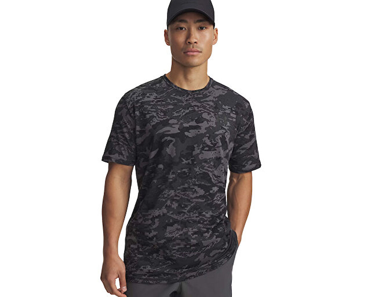 Under Armour Ua Abc Camo Ss Erkek Günlük Tişört 1357727-026 Gri