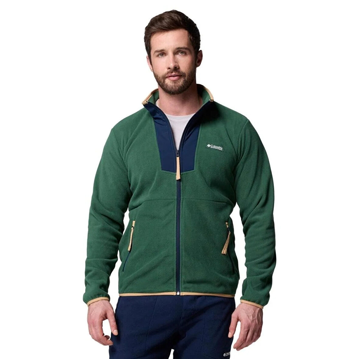 Sequoia Grove Full-Zip Fleece Erkek Yeşil Outdoor Polar AM0596-375