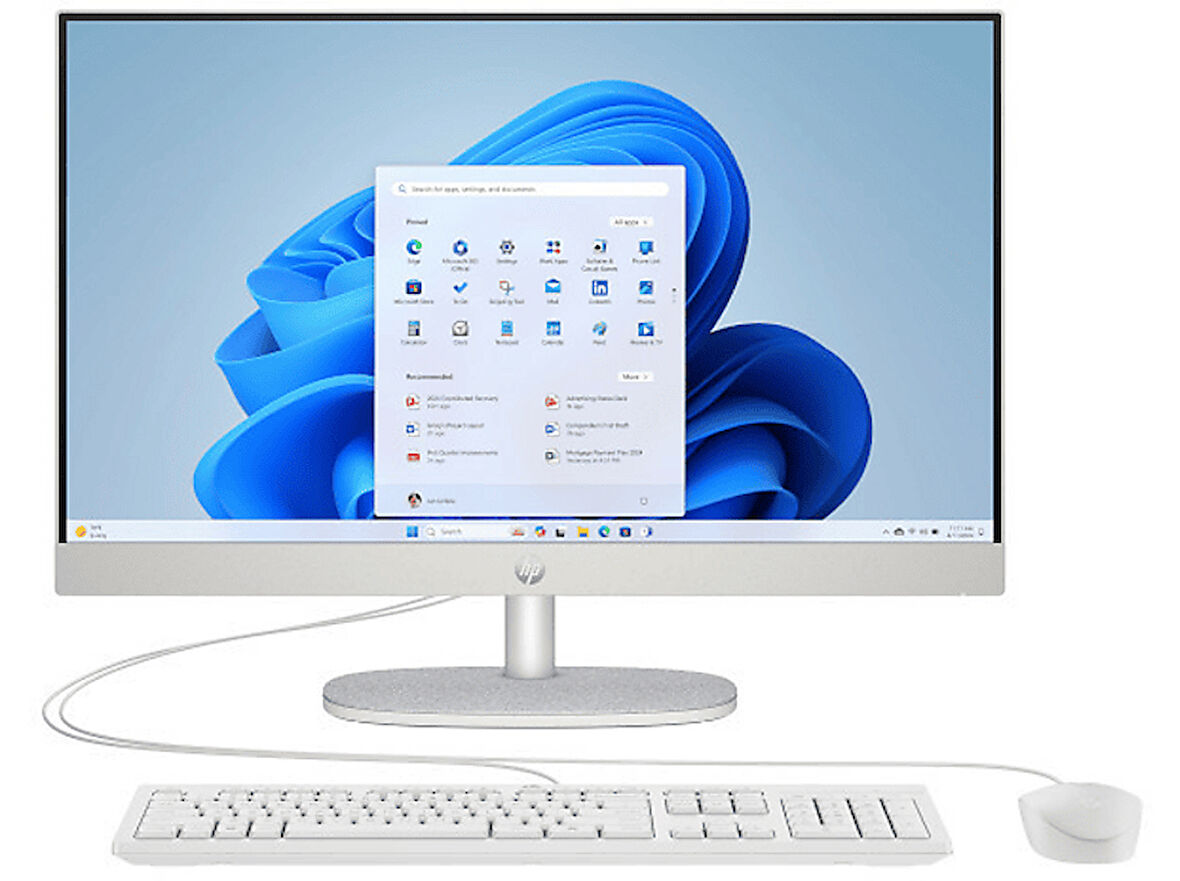 HP U5-225U 16GB/ 512GB/ 23.8/ W11H AIO Bilgisayar Deniz Kabuğu Beyazı