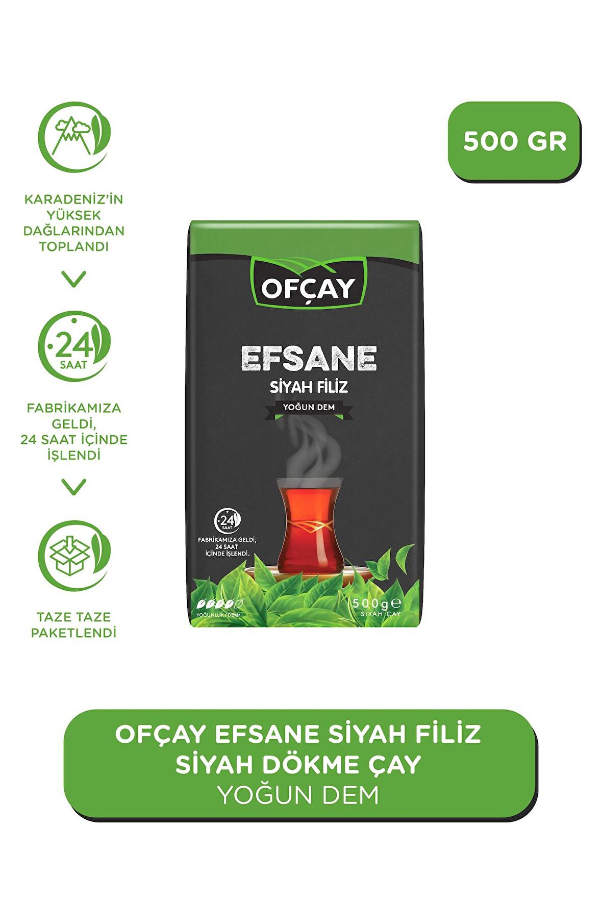 Ofçay Efsane Filiz Dökme Siyah Çay 500gr