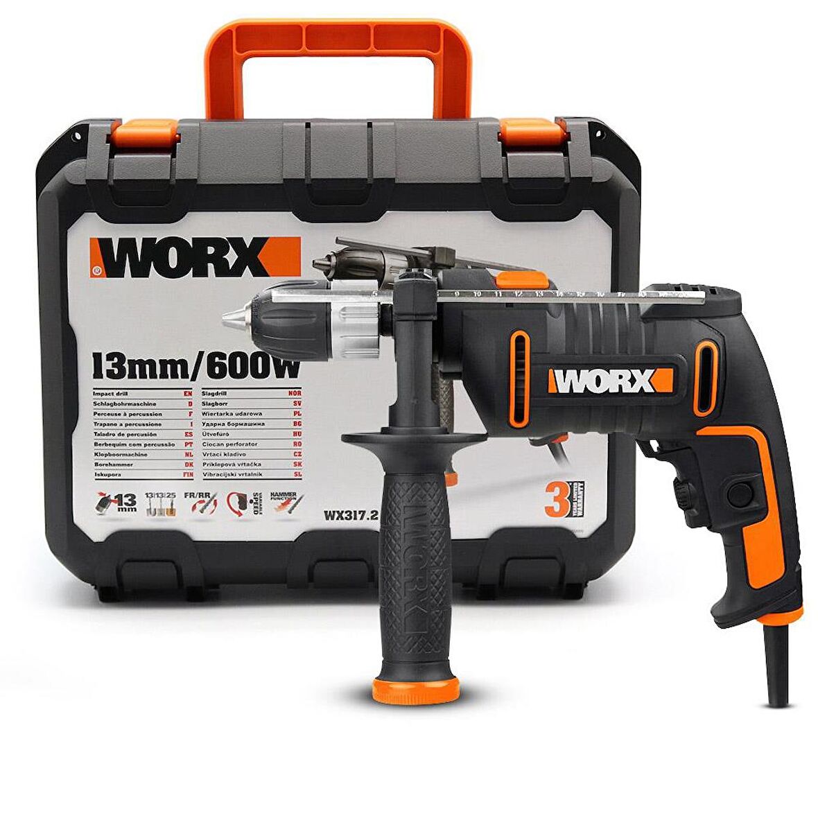 Worx WX317.2 Siyah Matkap Seti