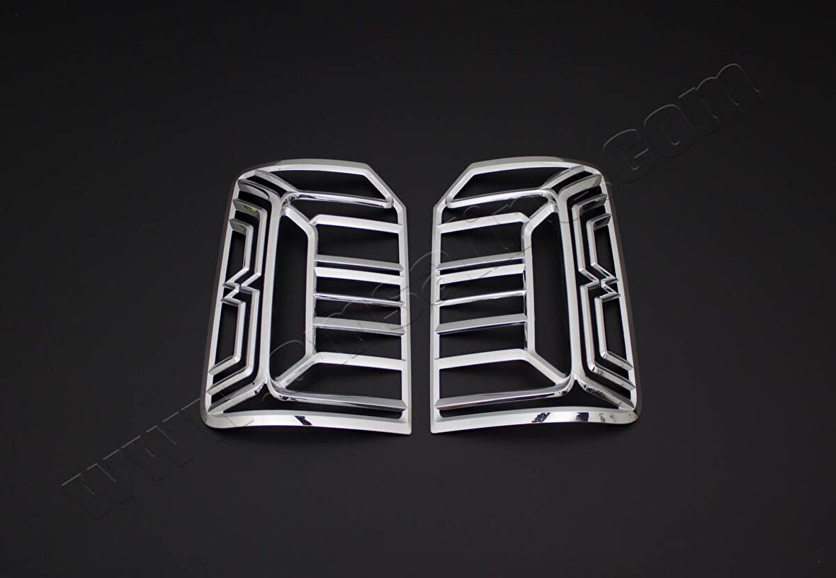 Omkar VW Caddy Krom Stop Çerçevesi 2 Parça Abs Krom 2015 ve Sonrası