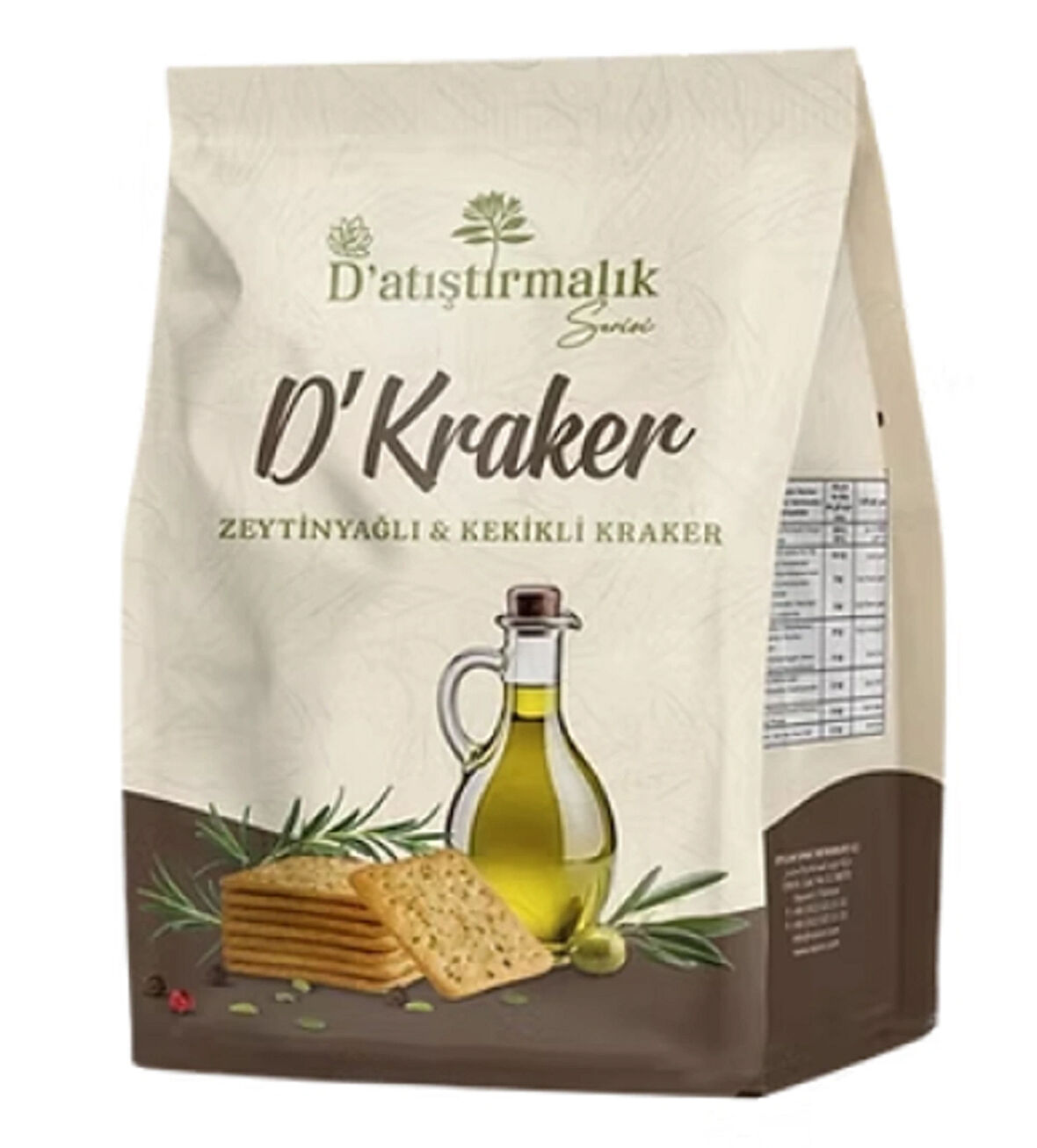 D' Kraker (Zeytinyağlı & Kekikli Kraker) 200 gr.
