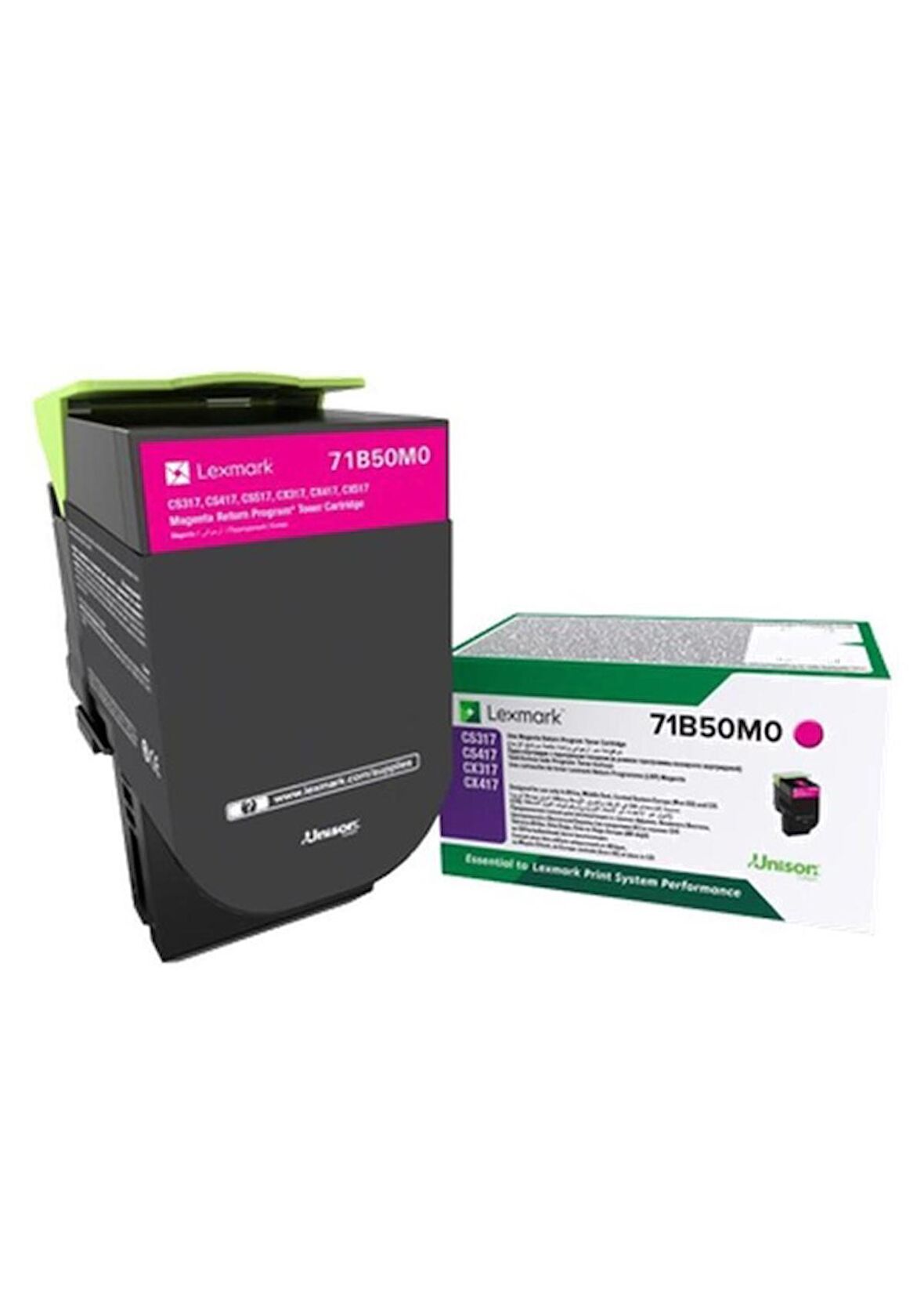 Lexmark 71B50M0 CS317/417/ Kırmızı Renk Toner 2300 Sayfa Baskı 0