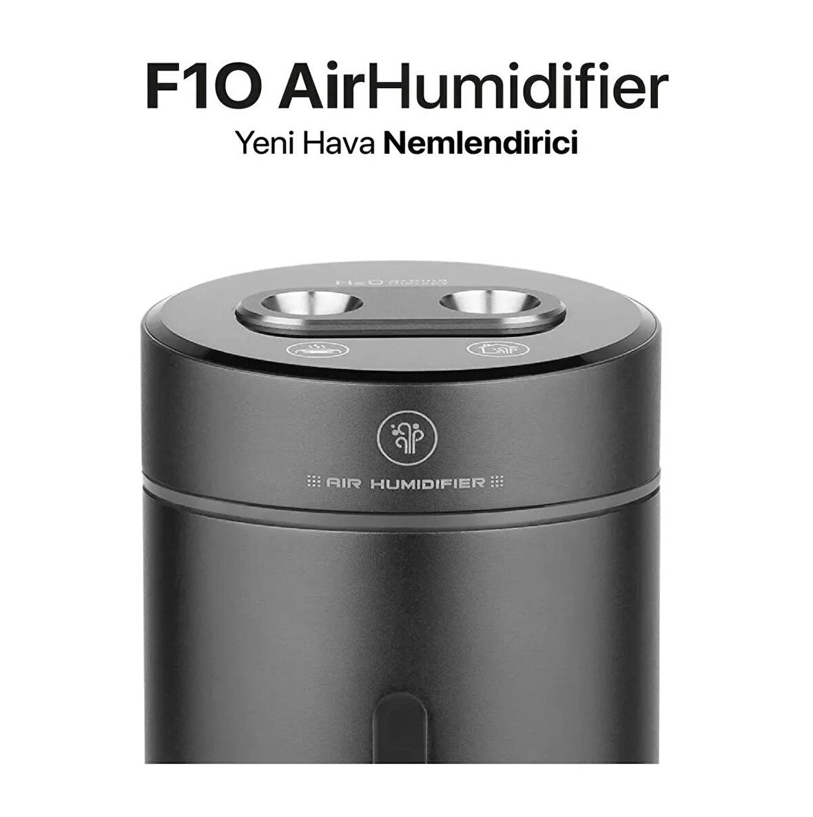 Summer H2o Humidifier 380 ml F10 Hava Nemlendiricisi Buhar Makinesi Ve Aroma Difüzörü - Siyah