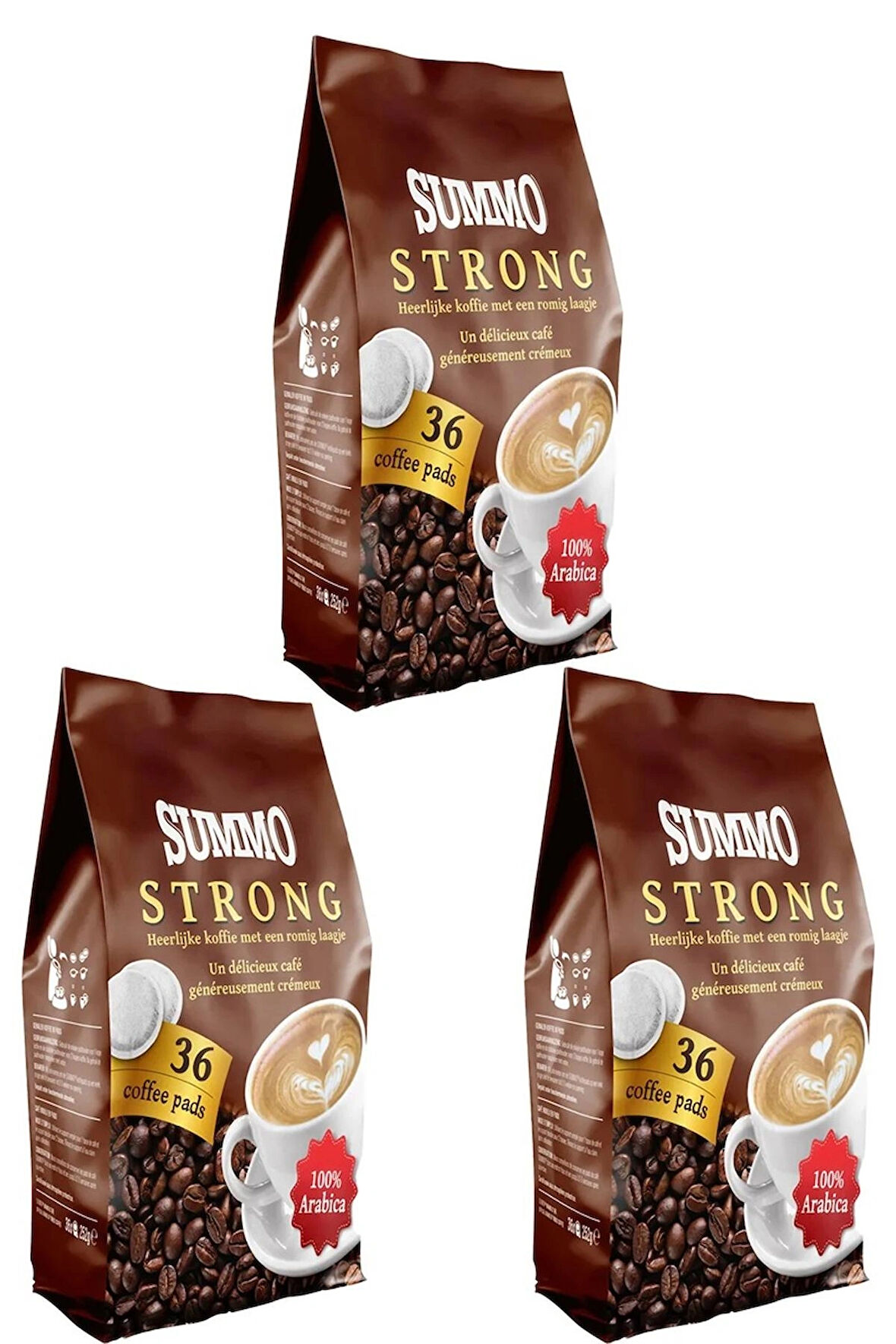 Strong Senseo Pads 108'li Kahve Kapsülü Avantaj Paketi (36x3)