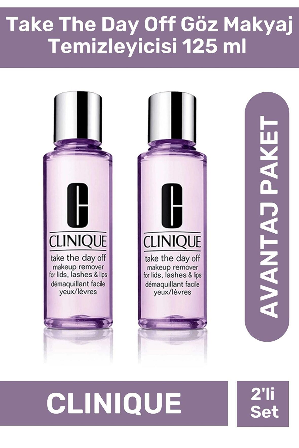  Clinique Take The Day Off Göz Makyaj Temizleyicisi 125 ml - 2 Adet