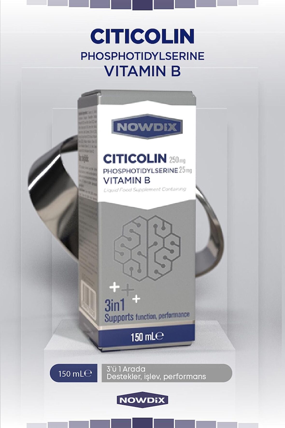 Nowdix Sitikolin Fosfotidilserin 150 ml