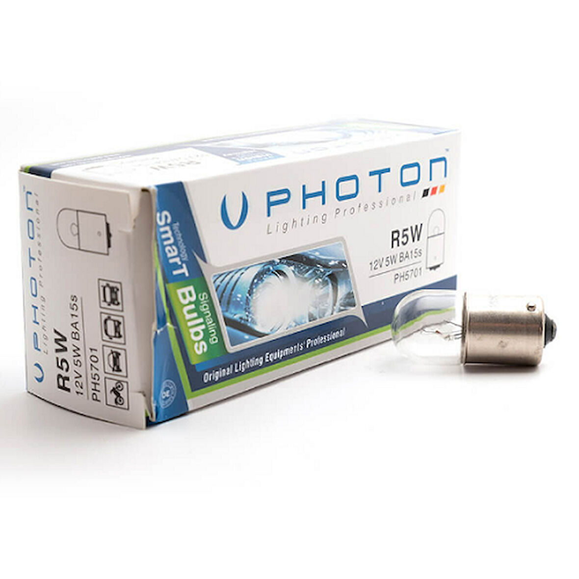 Photon Sinyal Ampulü R5W 12V 5W Tek Duy Düz Tırnak