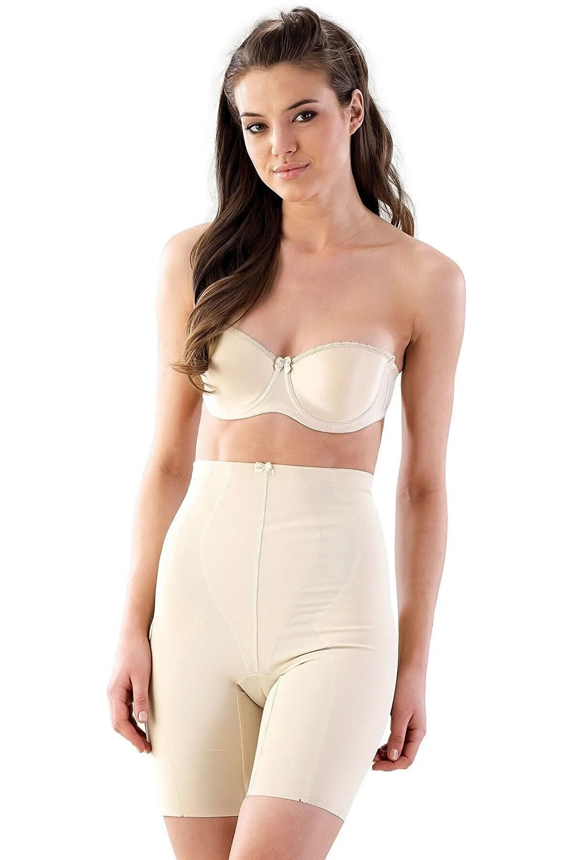 Kadın Mide Ve Basen Toparlayıcı Uzun Paçalı Double Lazer Korse