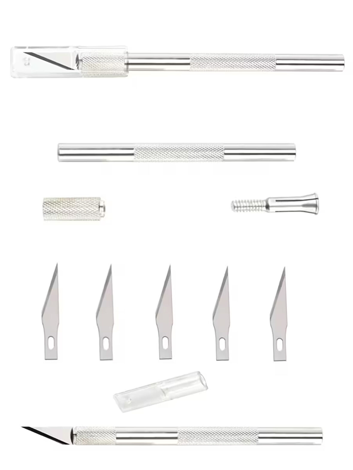 Kretuar Bıçağı Knife Tasarım Hobi Neşter 5 Uç Yedekli
