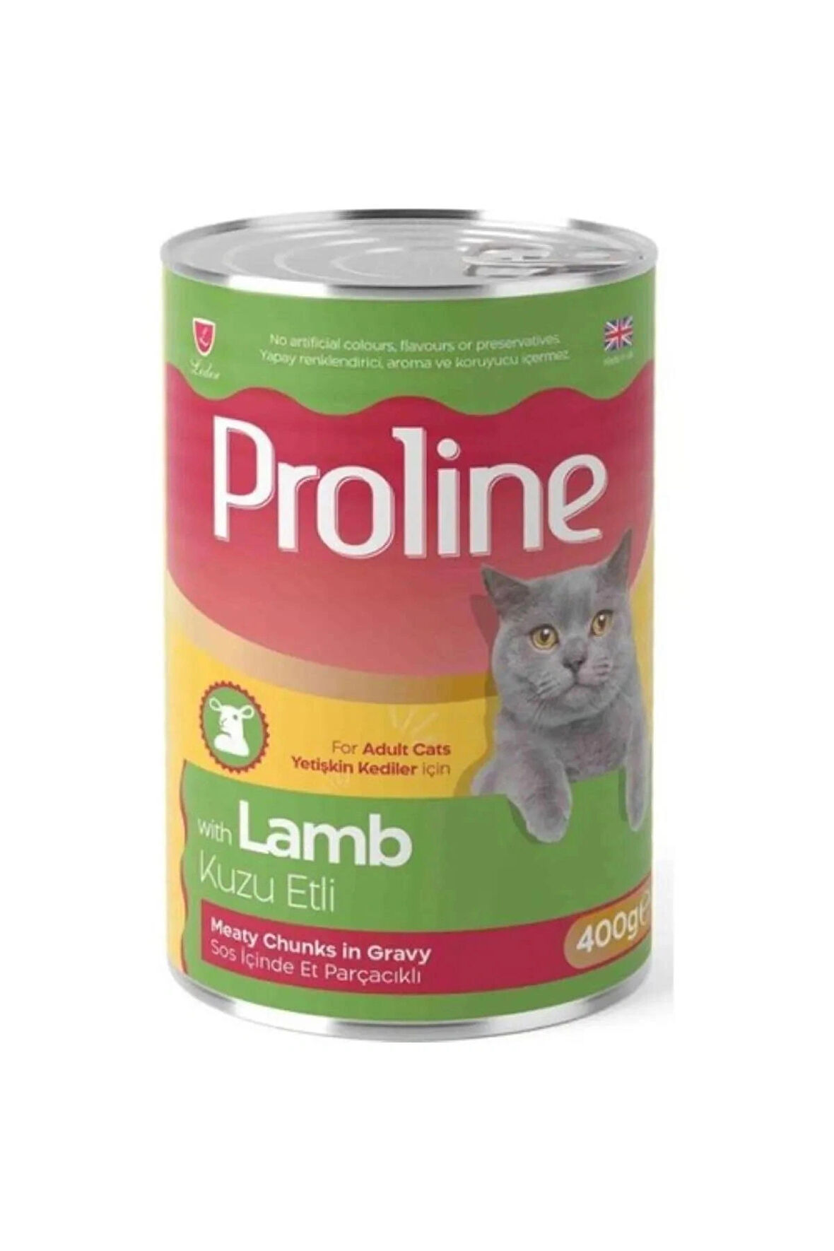 Proline Kuzulu Gravy Yetişkin Kedi Konserve Maması 400 gr x 12 adet