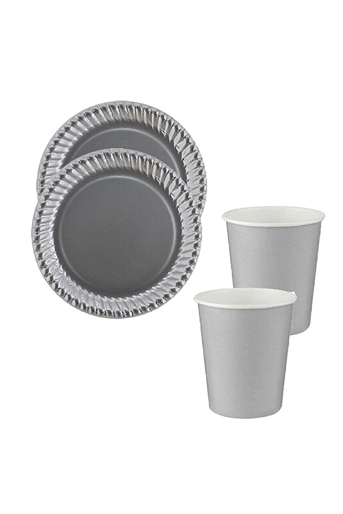 Gümüş Tabak-bardak Set