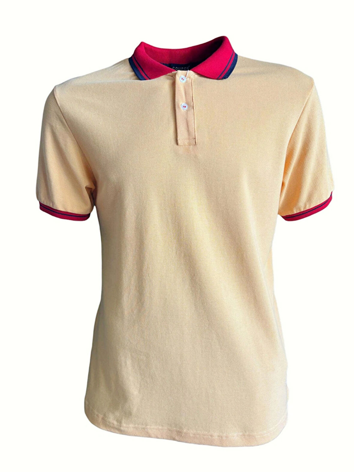 Polo Yaka Tshirt - Sarı/Kırmızı