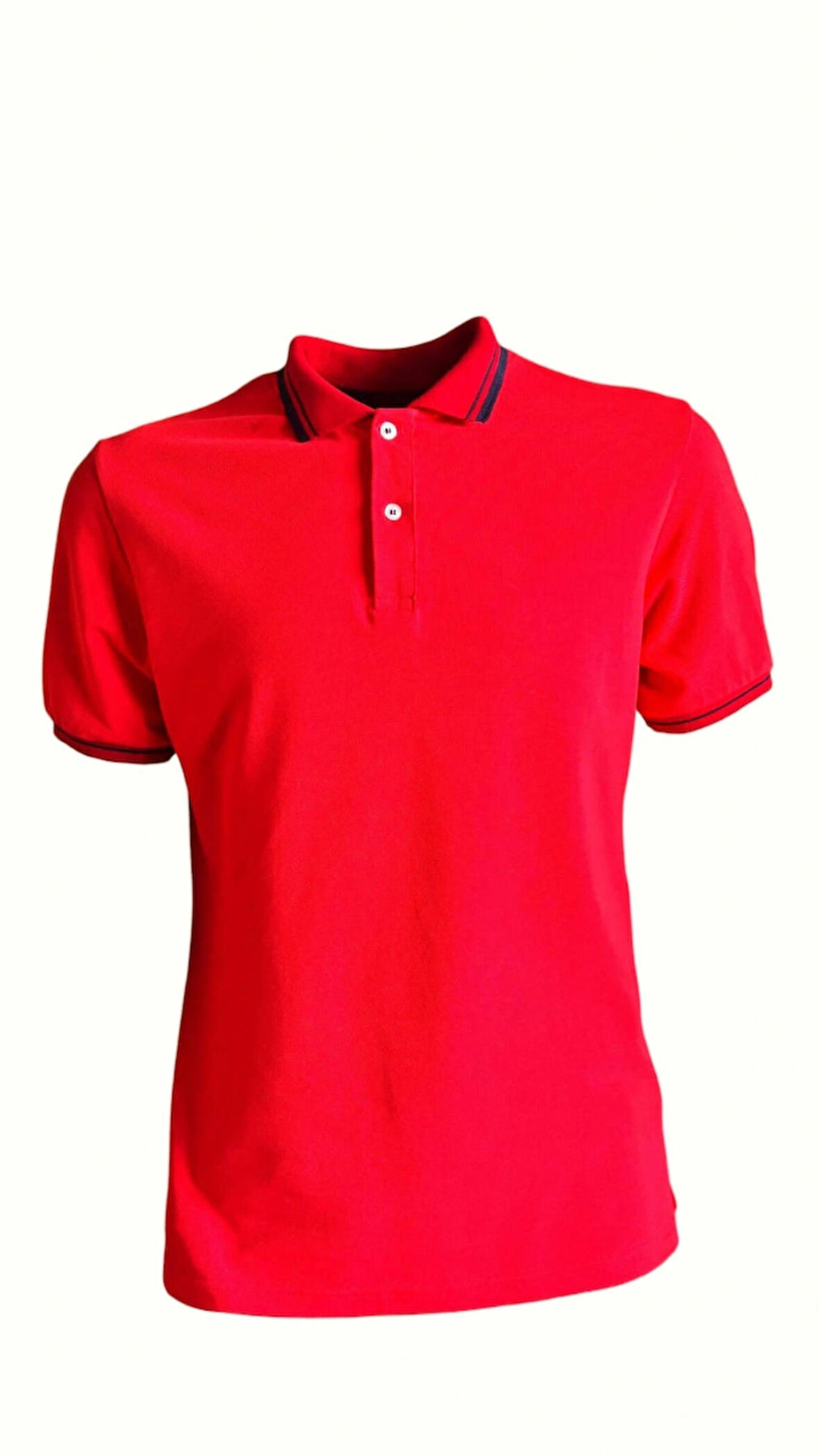 Polo Yaka Tshirt - Kırmızı