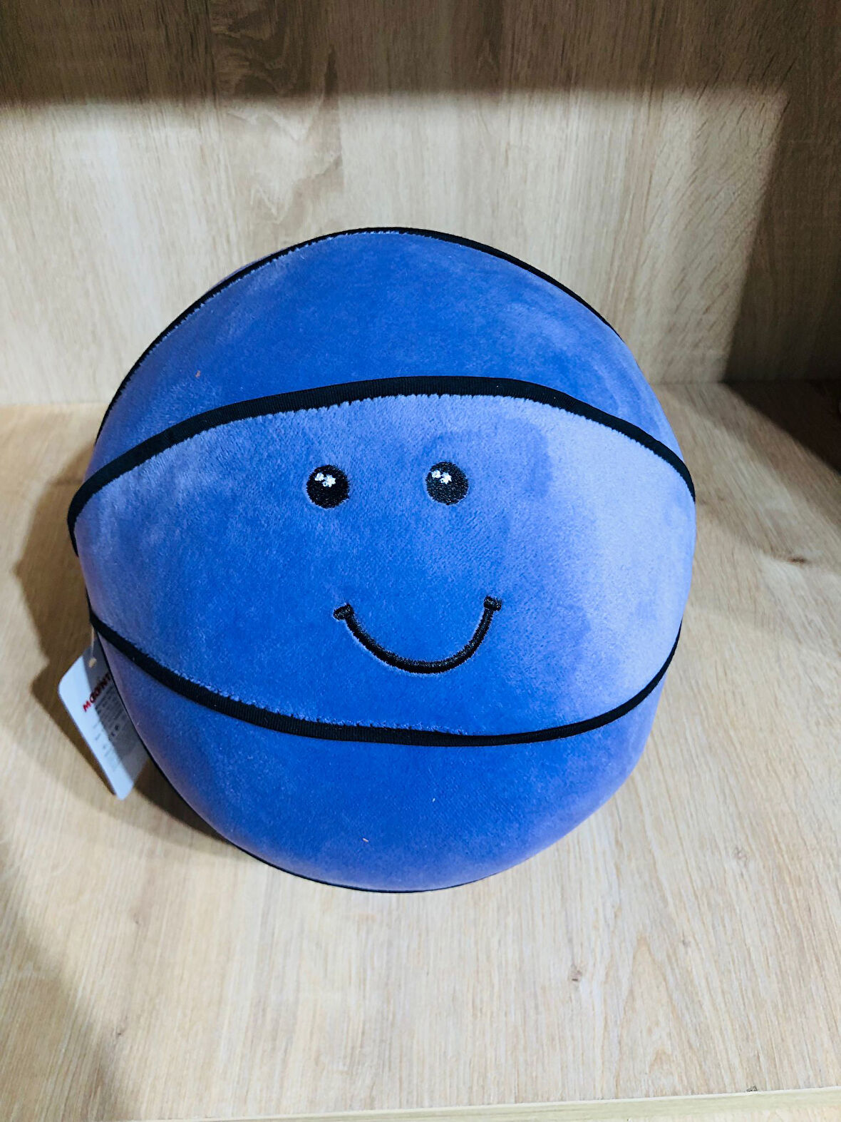 Peluş Basketbol Topu Sevimli Peluş Top Mavi